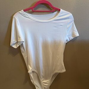 White Short Sleeve Bodysuit